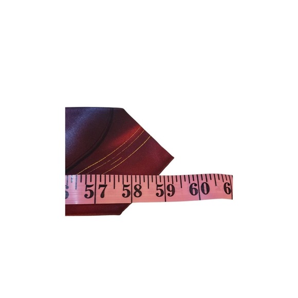 Garcia 'Two Guards' Neck Tie Mens Silk Red Purple Abstract Collection 56 Artwear - Picture 11 of 12